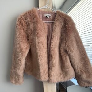 Light pink fur coat!